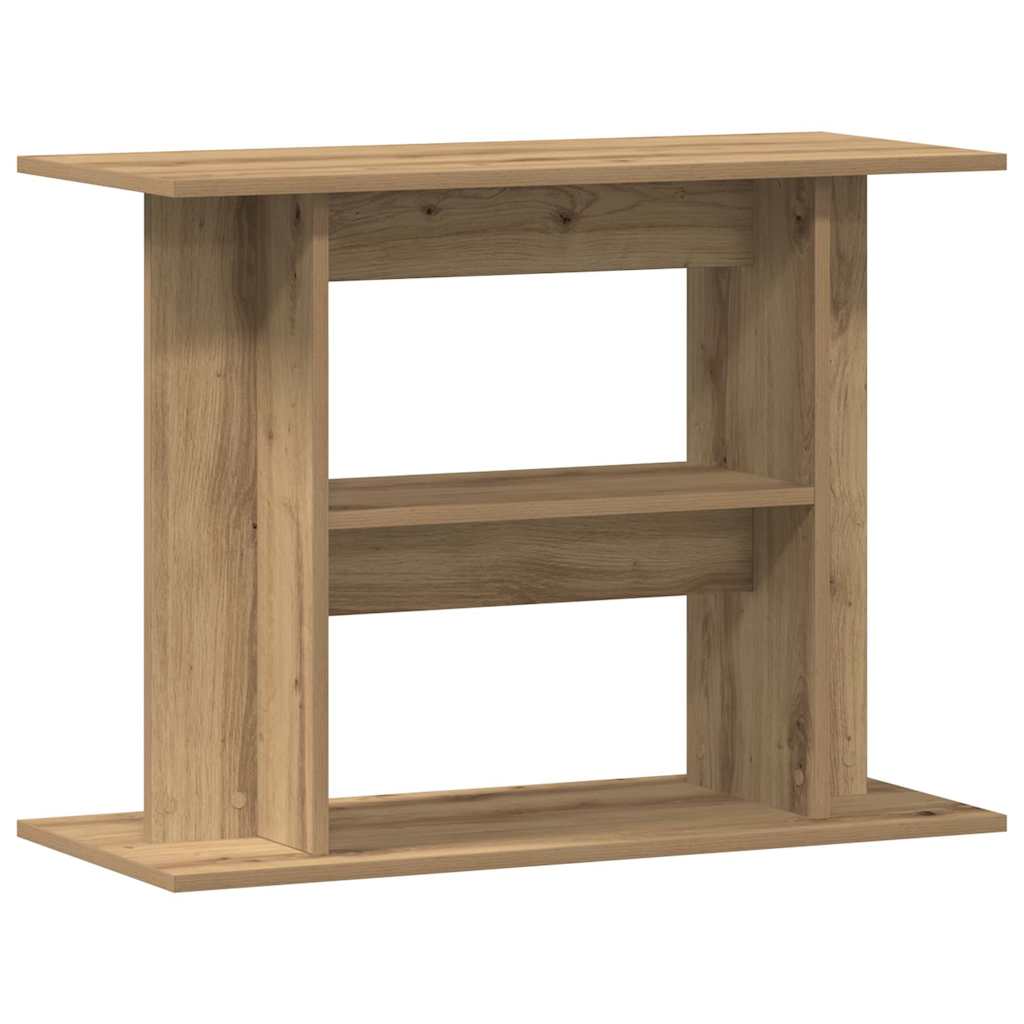Support d'aquarium Vidaxx 80x35x60cm en bois ouvragé, coloris chêne artisanal