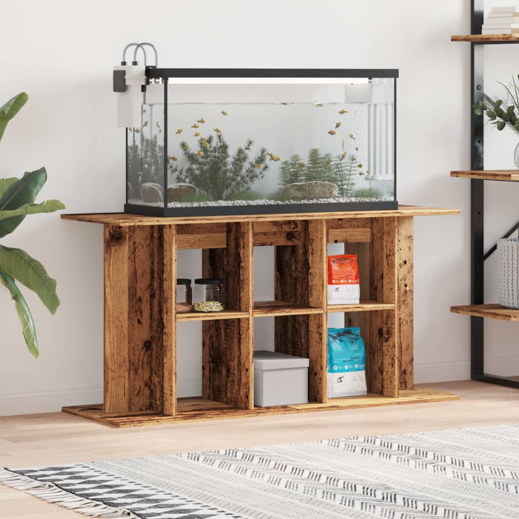 Vidaxx support d'aquarium 120x40x60 cm bois traité, couleur bois ancien