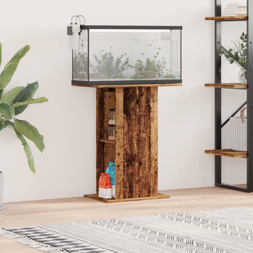 Vidaxx support d'aquarium 36x60,5x72,5 cm bois traité, couleur bois ancien