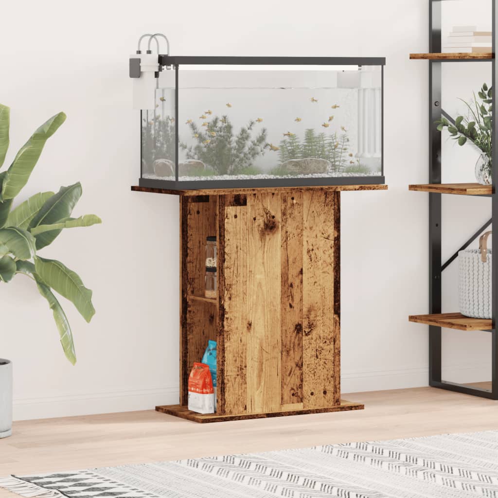 Vidaxx support d'aquarium 36x75x72,5 cm bois traité, couleur bois ancien