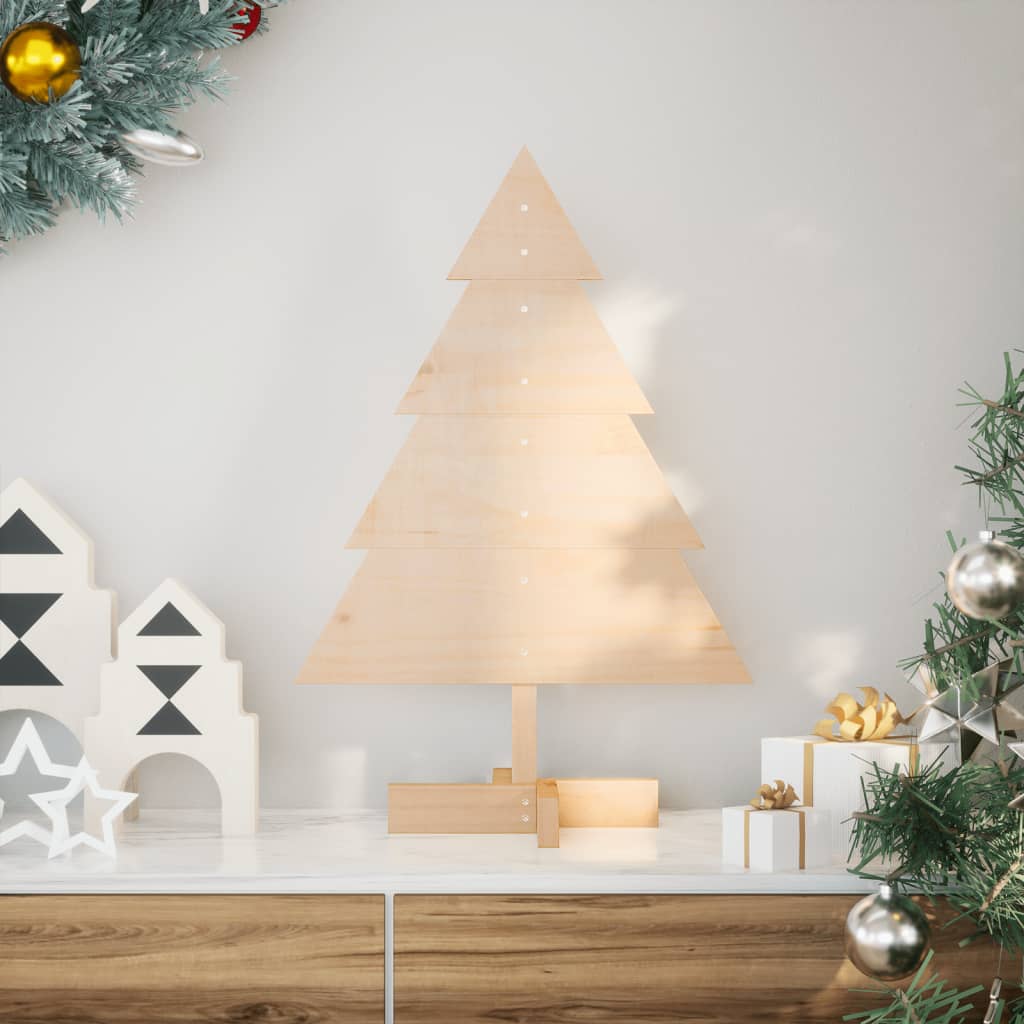 VidaXL décoration de Noël sapin de Noël 70 cm bois massif