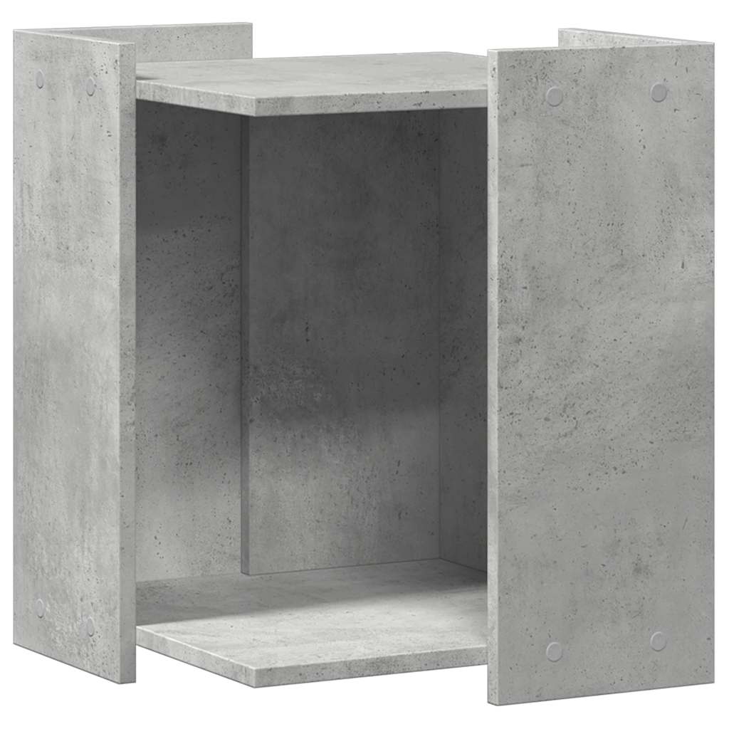Vidaxxl litière pour chat 42x42x51 cm bois d'ingénierie béton gris