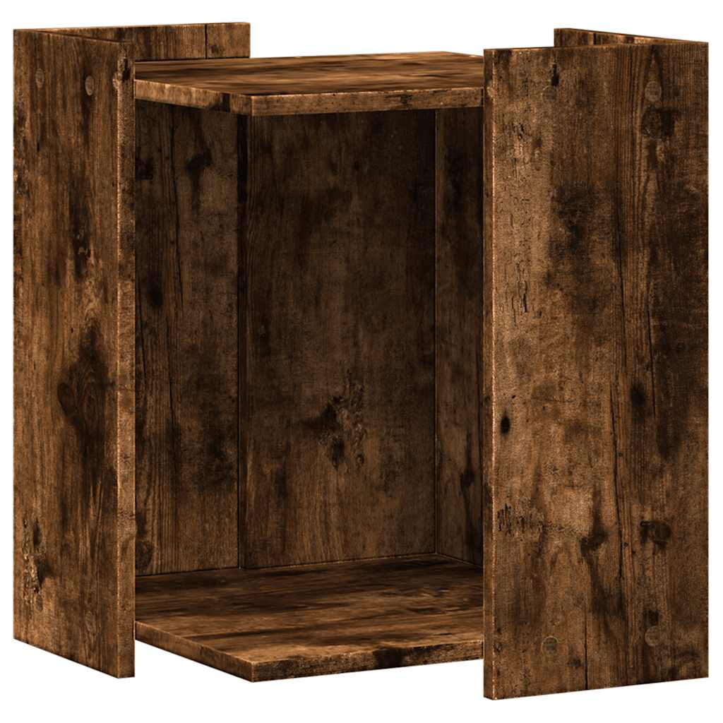 Vidaxxl litière pour chat 42x42x51 cm bois traité, chêne fumé