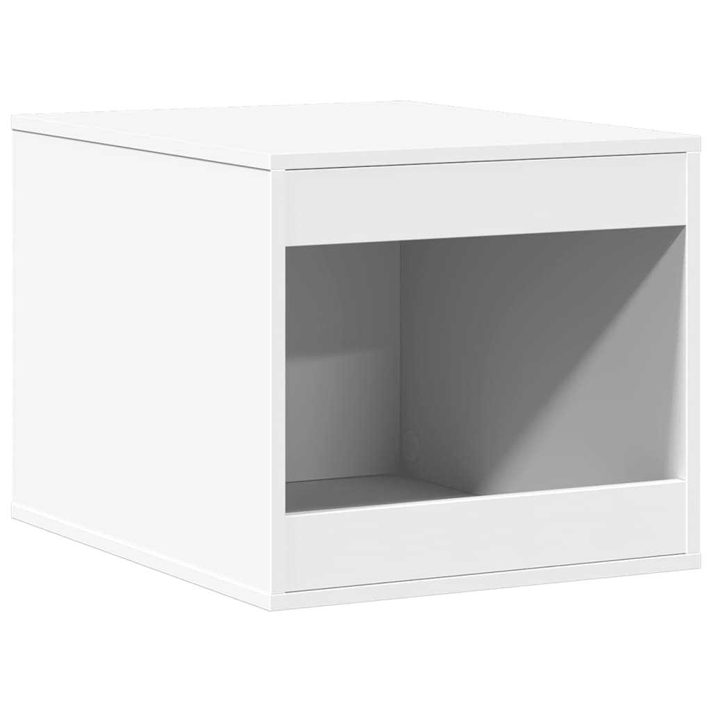 Vidaxxl litière pour chat 47x59x42 cm bois fini blanc