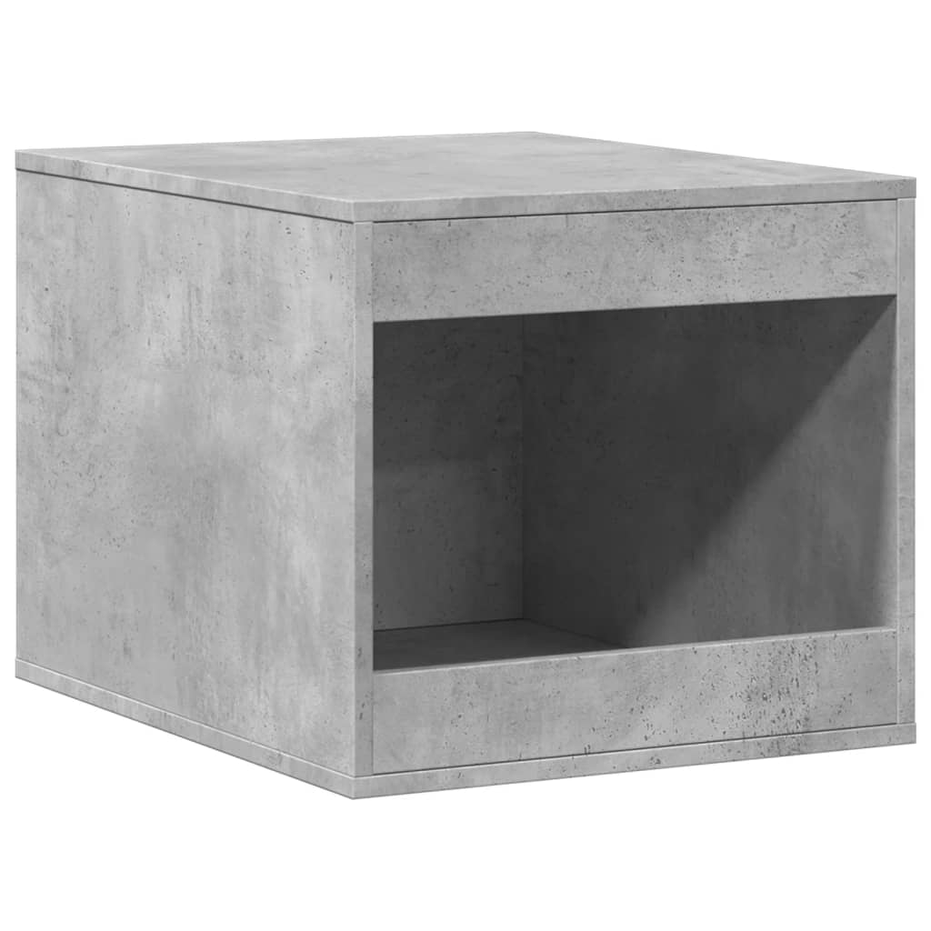 Vidaxxl litière pour chat 47x59x42 cm bois d'ingénierie béton gris