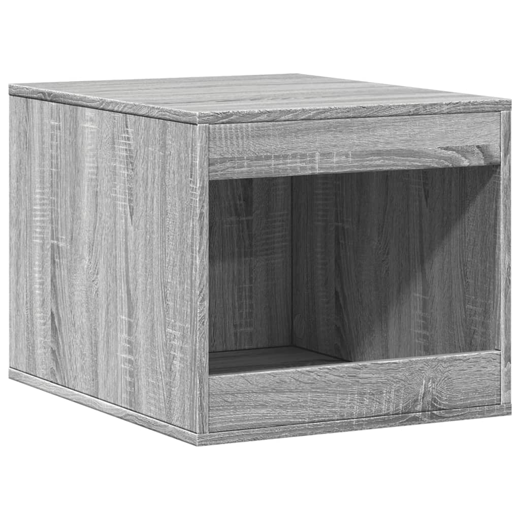 Vidaxxl litière pour chat 47x59x42 cm bois d'ingénierie gris coloris chêne sonoma
