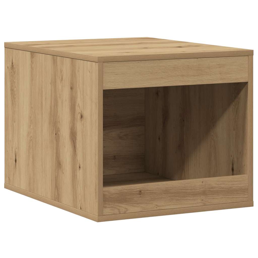 Vidaxxl litière pour chat 47x59x42 cm en bois travaillé, couleur chêne artisanal