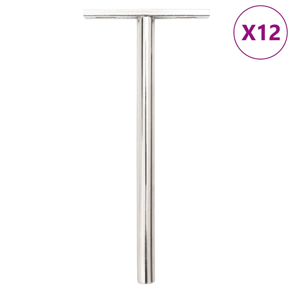 Vidaxx supports d'étagère flottants 12pcs invisibles ø10x150 mm acier au carbone