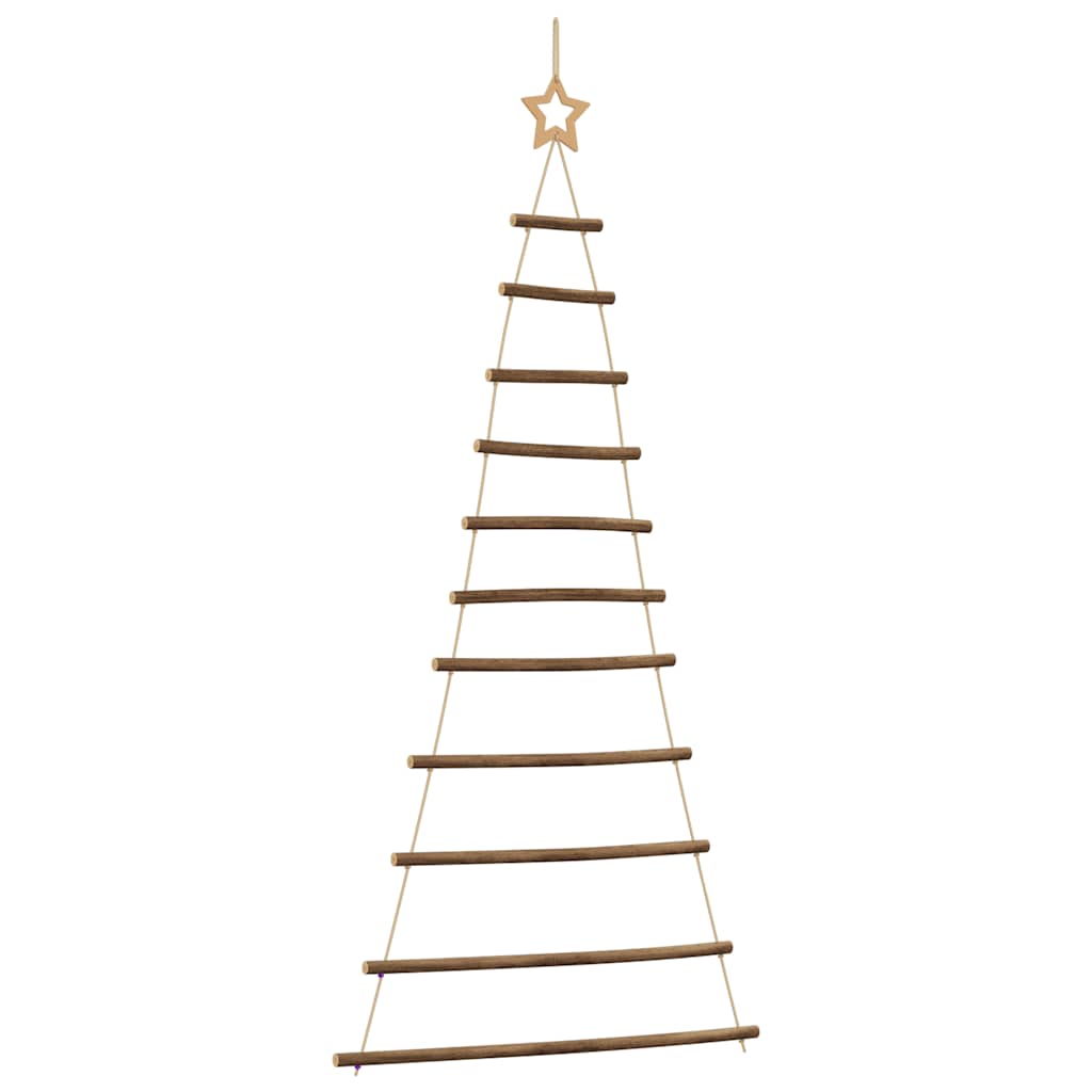 Vidaxl hangende kerstboom met topster 74x150 cm natuurlijke tak