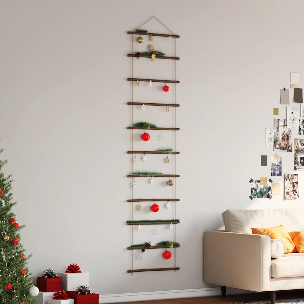 Vidaxx décoration murale en forme d'échelle 50x200 cm branche naturelle