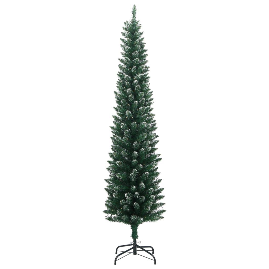 VidaXL Sapin de Noël artificiel étroit avec 150 LED 120 cm
