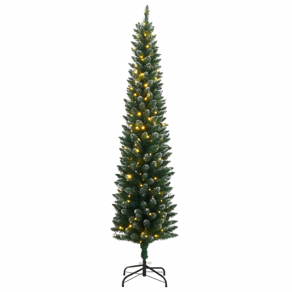 VidaXL Sapin de Noël artificiel étroit avec 150 LED 150 cm
