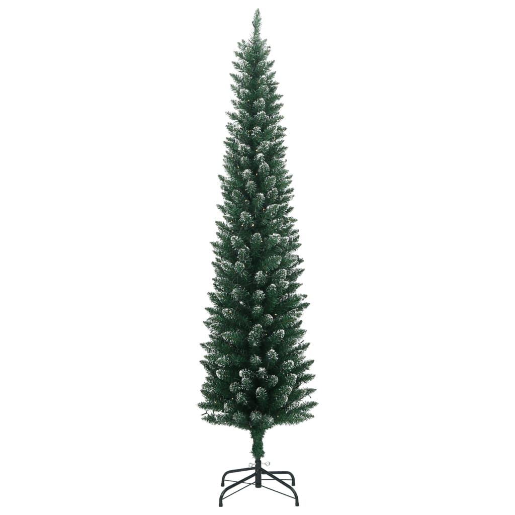 VidaXL Sapin de Noël artificiel étroit avec 150 LED 150 cm