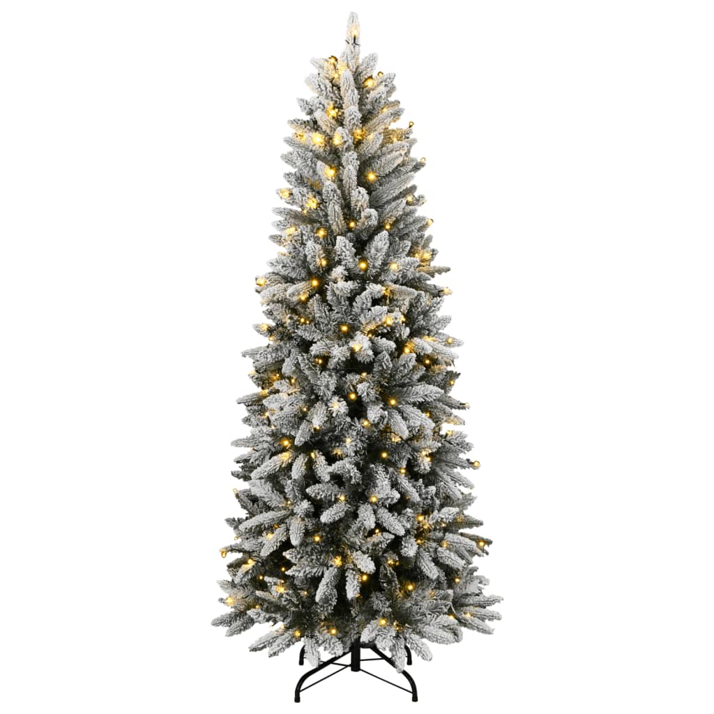 VidaXL Sapin de Noël artificiel avec 150 LED et neige 150 cm