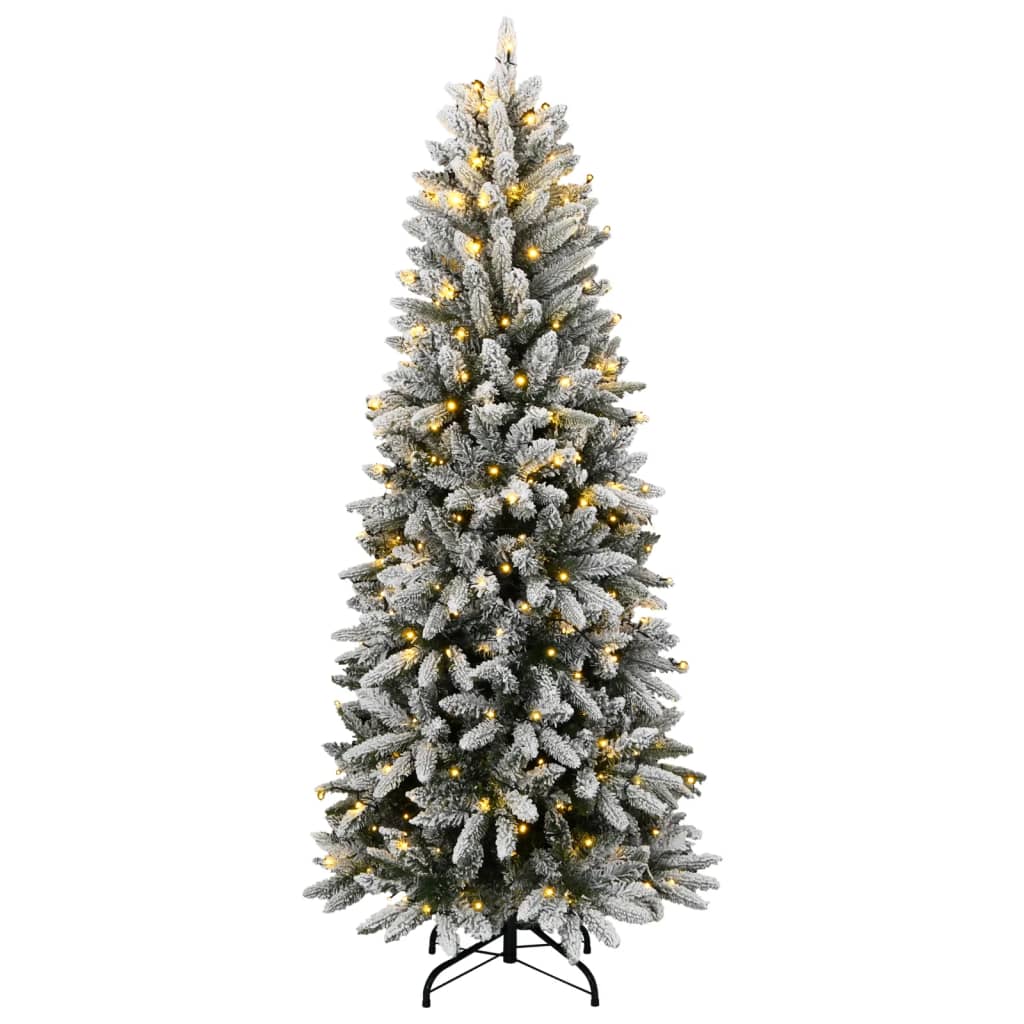 VidaXL Sapin de Noël artificiel avec 300 LED et neige 180 cm