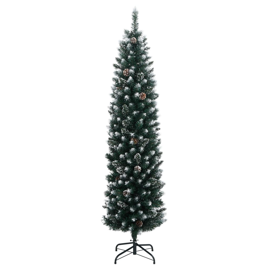 VidaXL Sapin de Noël artificiel étroit avec 150 LED 150 cm