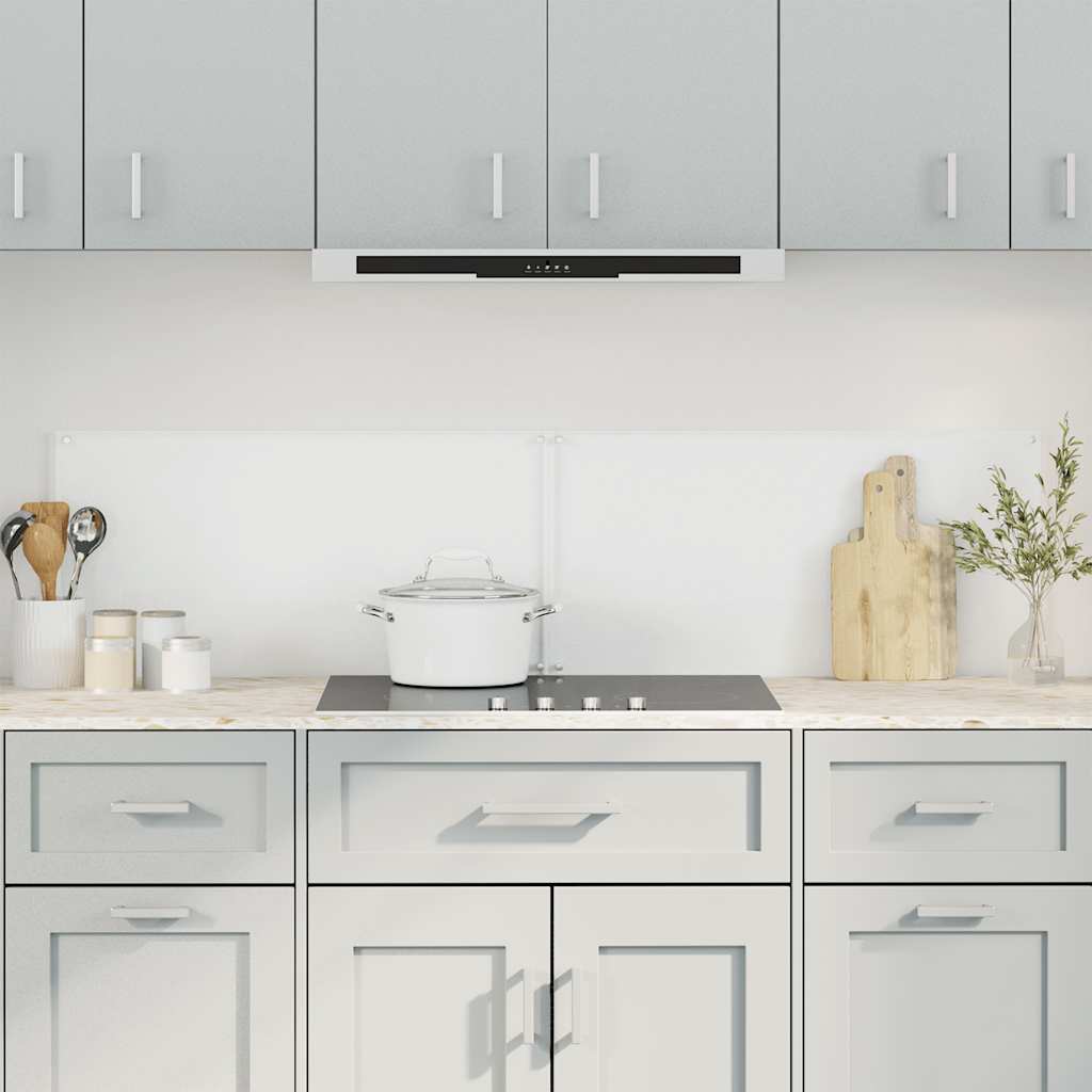 VidaXL Pare-éclaboussures de cuisine 2 pcs 80x40 cm verre trempé transparent