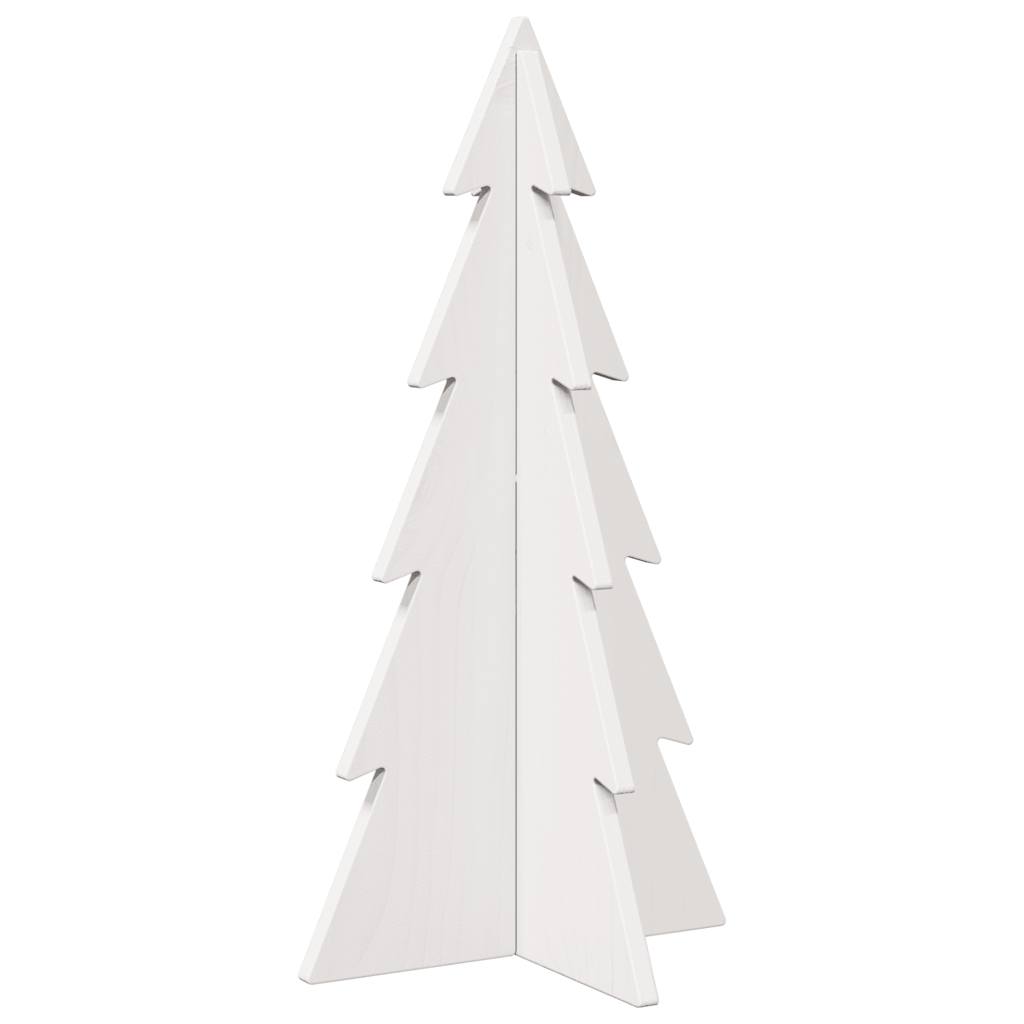 Vidaxx décoration de Noël sapin de Noël 59,5 cm bois de pin massif blanc
