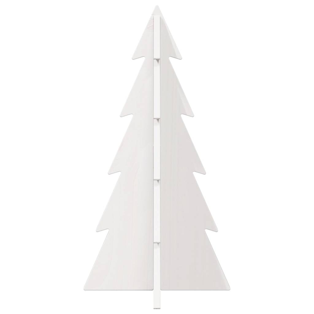 Vidaxx décoration de Noël sapin de Noël 59,5 cm bois de pin massif blanc