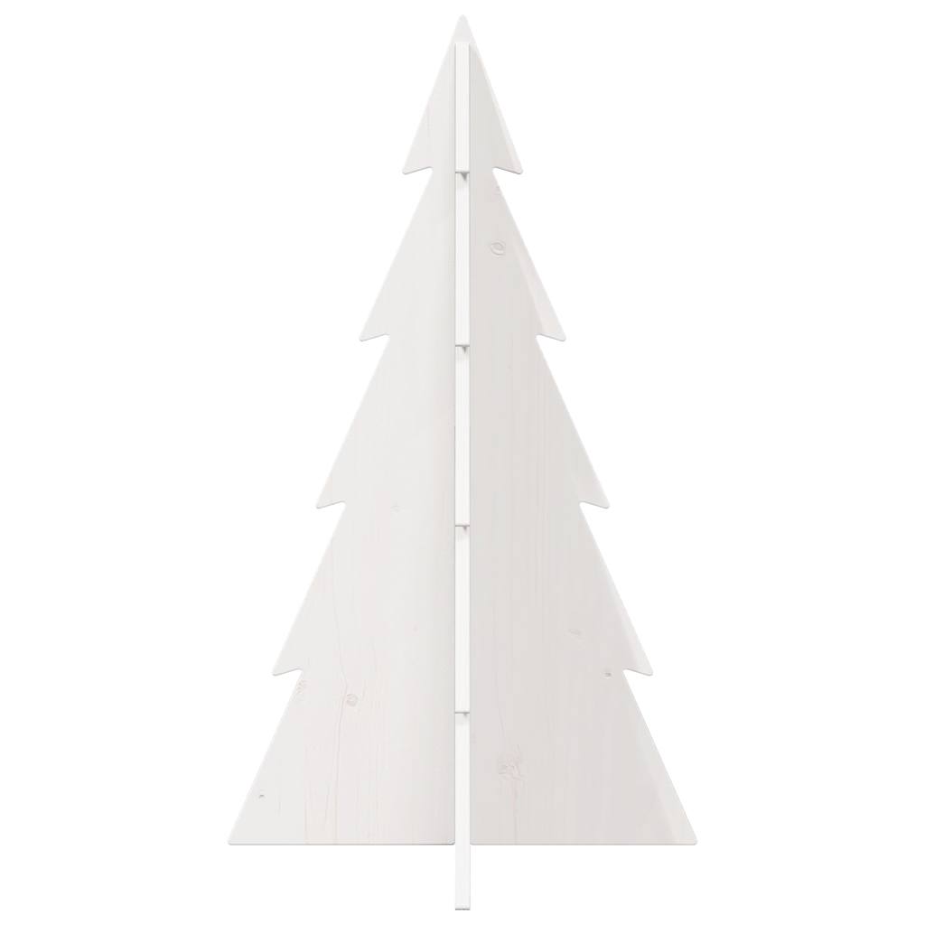 Vidaxx décoration de Noël sapin de Noël 80 cm bois de pin massif blanc