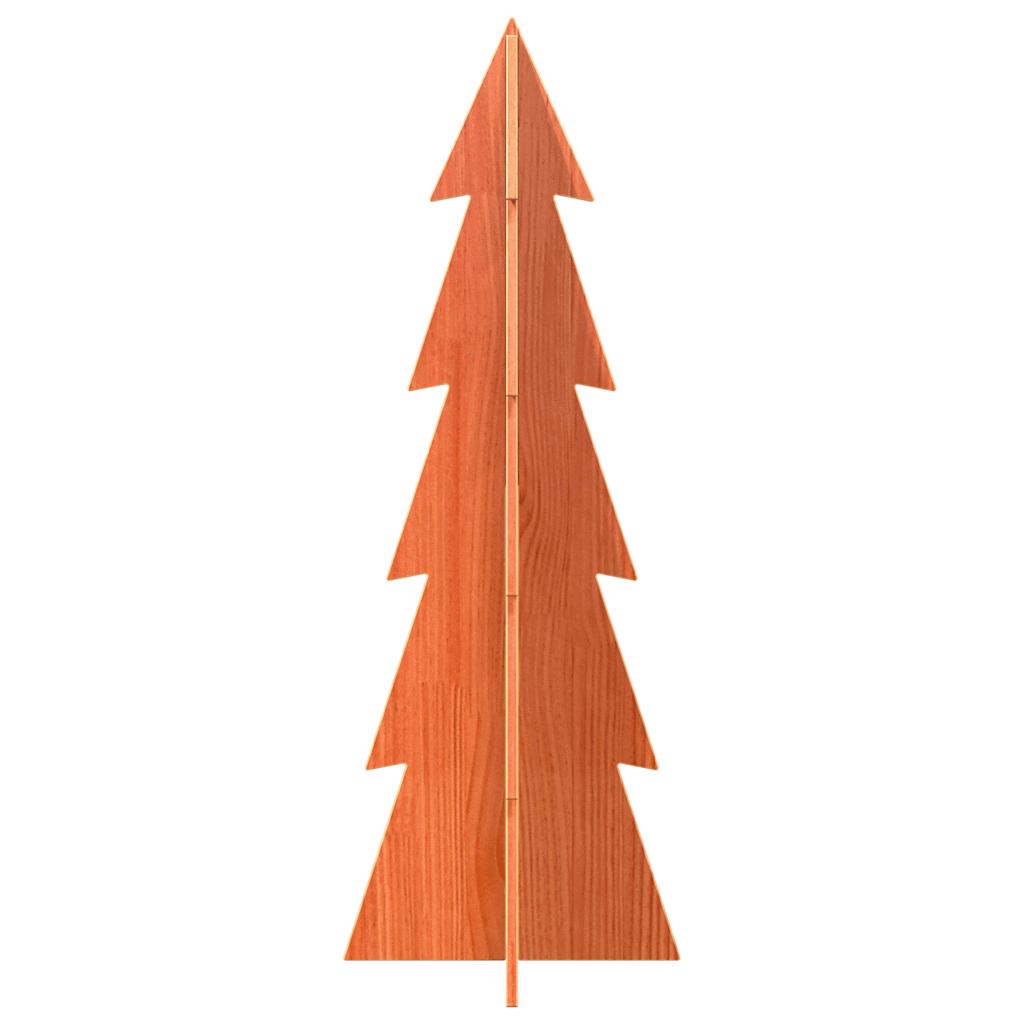 Vidaxx Décoration de Noël Sapin de Noël 112 cm en bois de pin massif, marron lavé