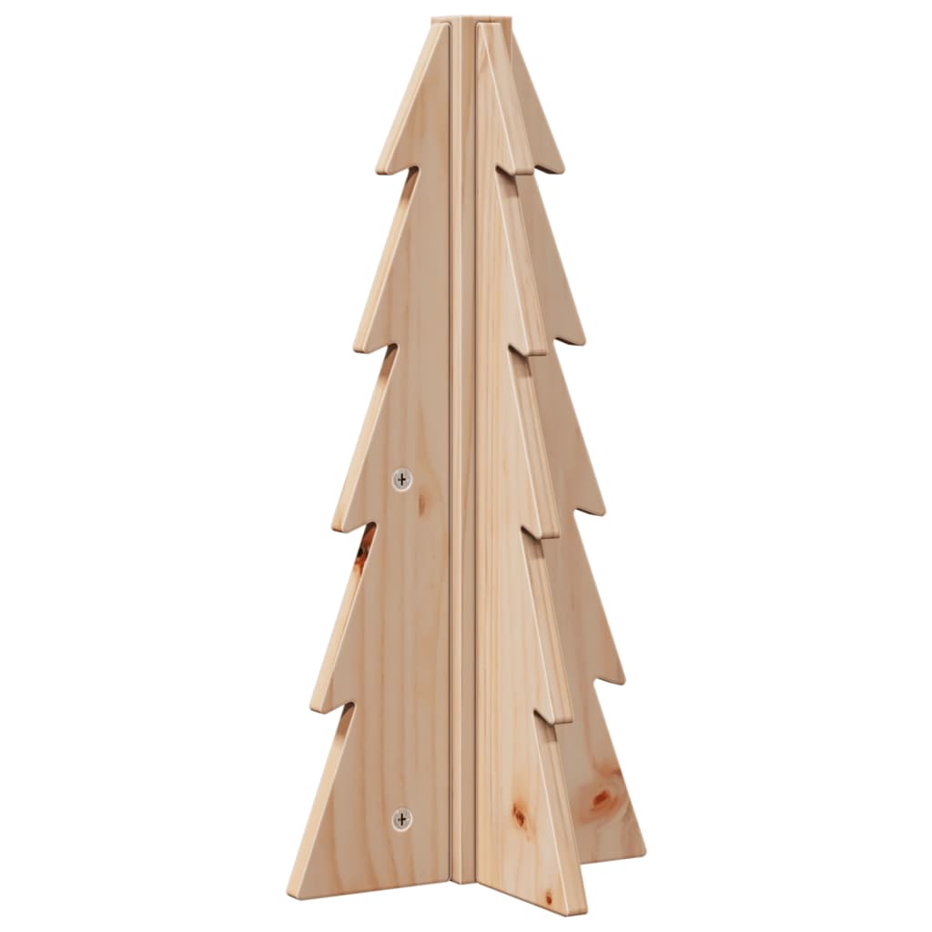 Vidaxx Décoration de Noël Sapin de Noël 49 cm en bois de pin massif
