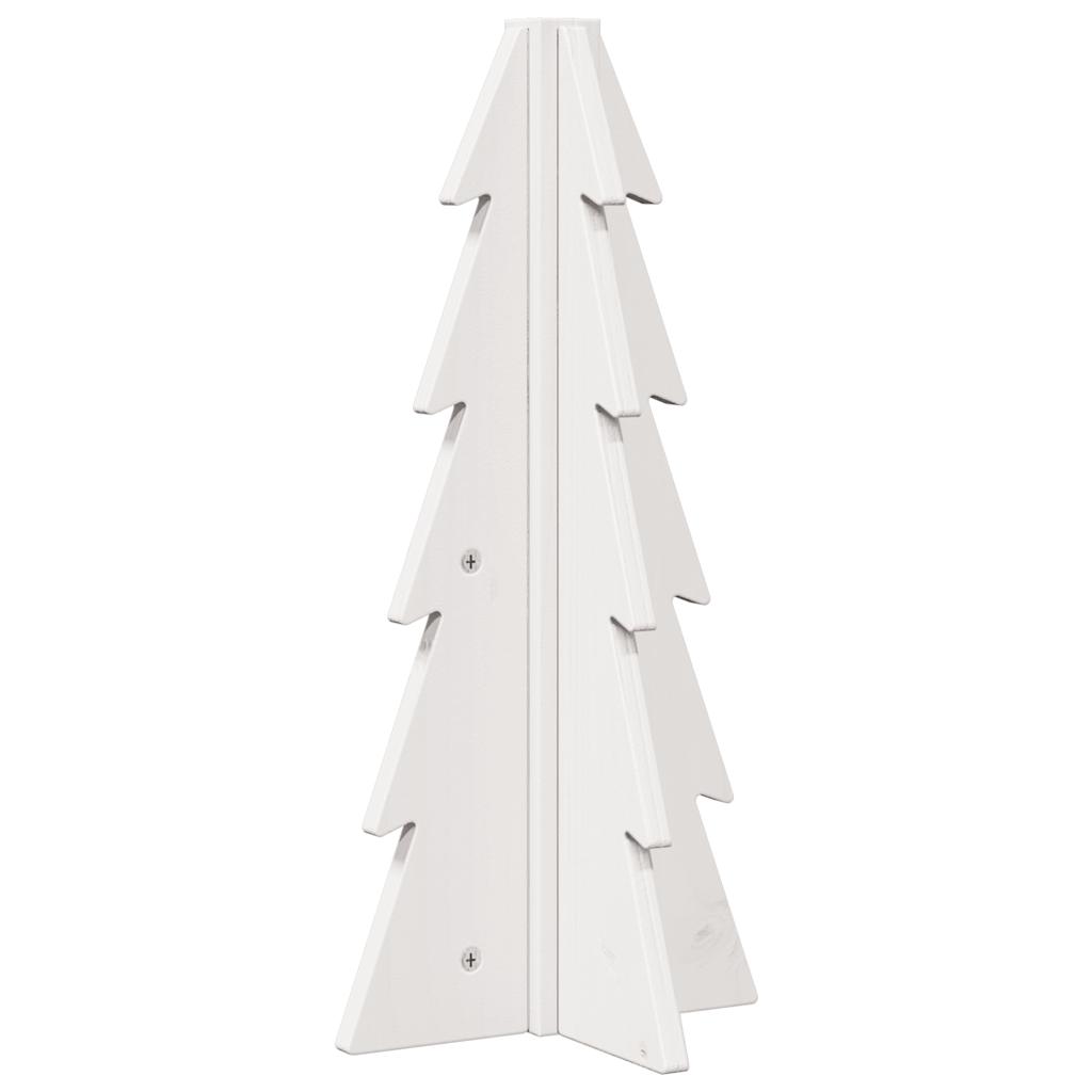 Vidaxx décoration de Noël sapin de Noël 49 cm bois de pin massif blanc