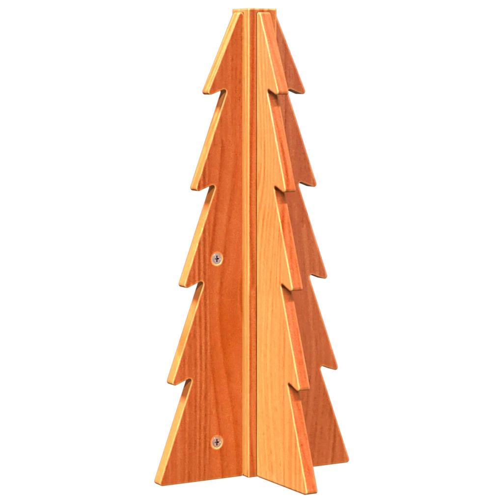 Vidaxx Décoration de Noël Sapin de Noël 49 cm en bois de pin massif, marron lavé