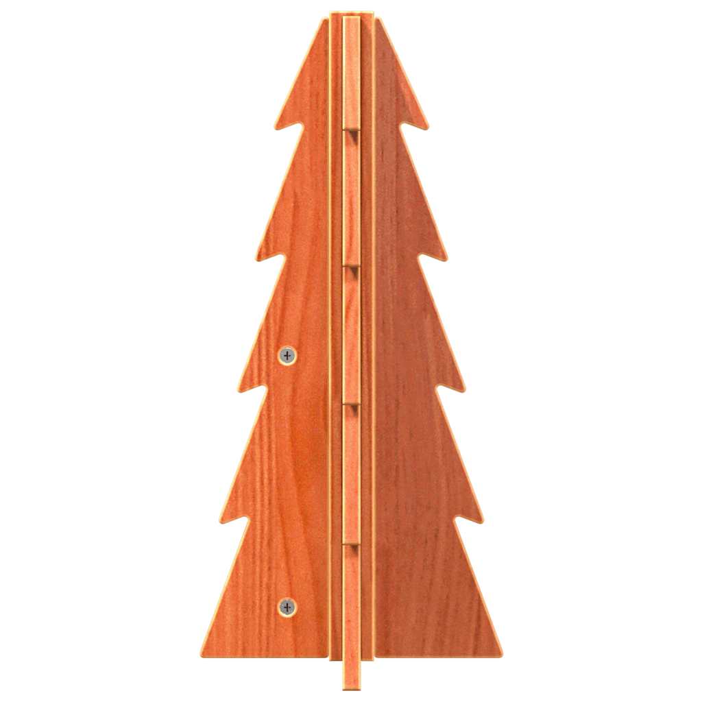 Vidaxx Décoration de Noël Sapin de Noël 49 cm en bois de pin massif, marron lavé