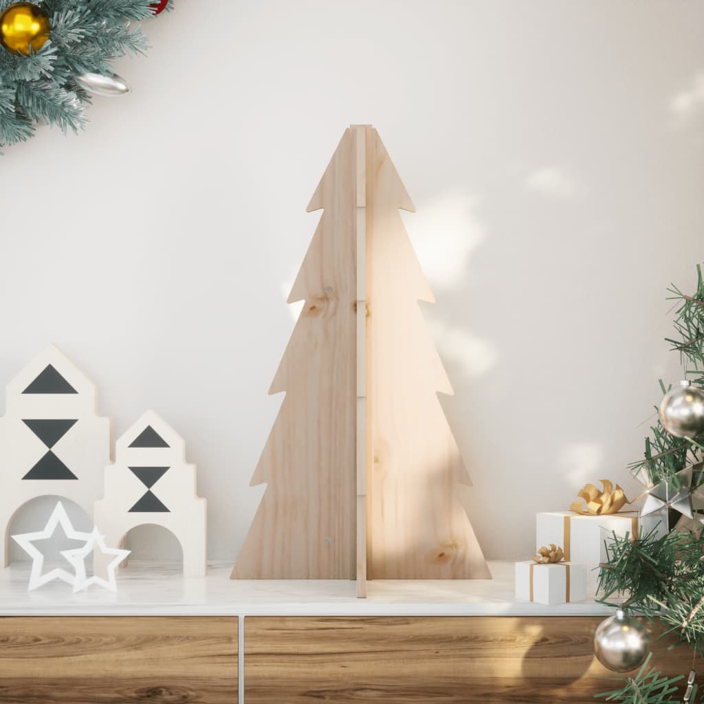 Vidaxx décoration de Noël sapin de Noël 69,5 cm bois de pin massif