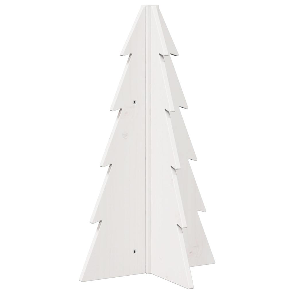 Vidaxx décoration de Noël sapin de Noël 69,5 cm bois de pin massif blanc