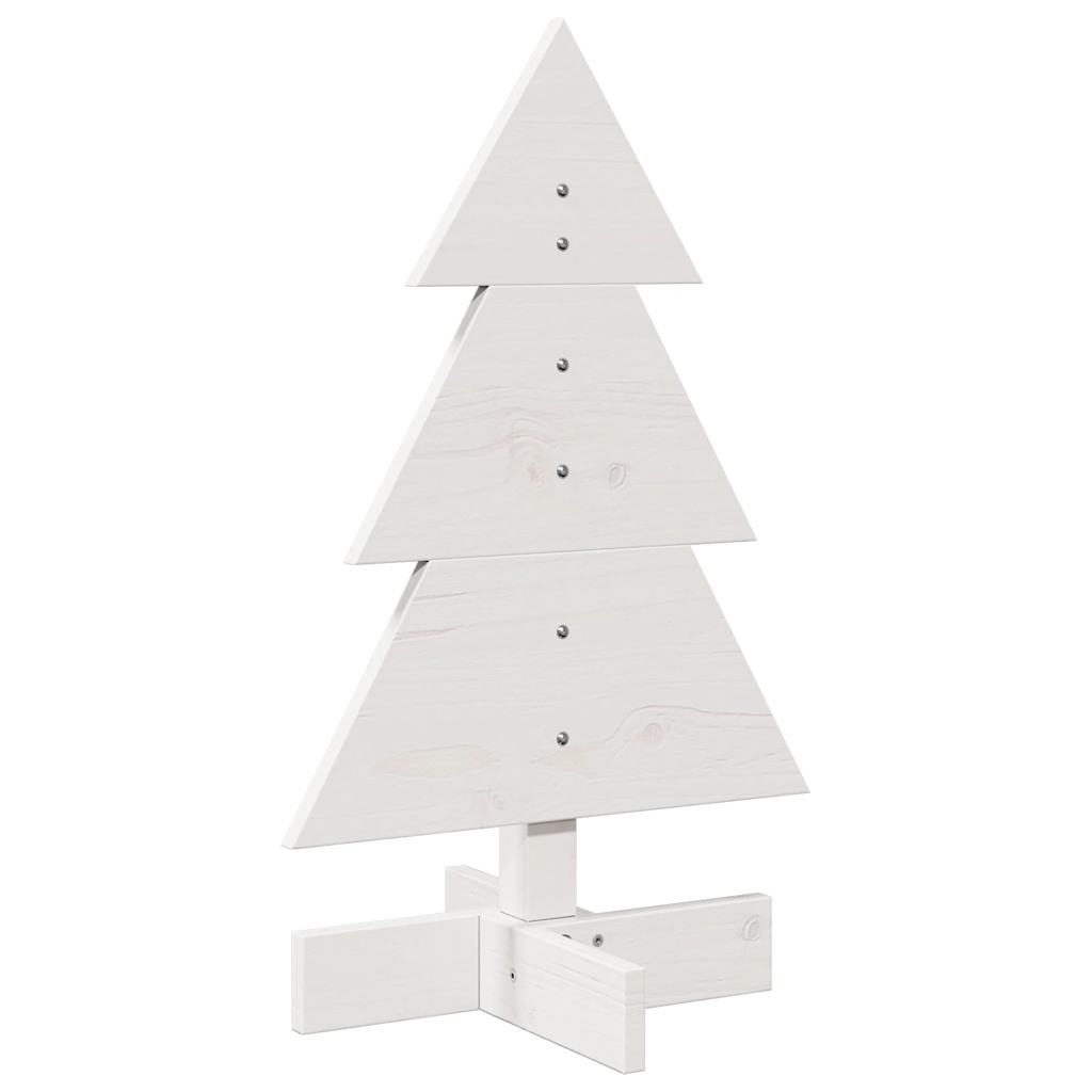 VidaXL décoration de Noël sapin de Noël 60 cm bois de pin massif blanc