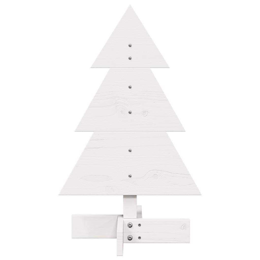 VidaXL décoration de Noël sapin de Noël 60 cm bois de pin massif blanc