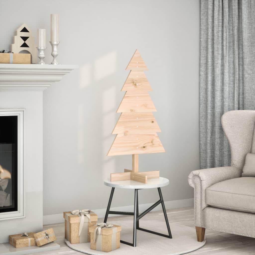 Vidaxx décoration de Noël sapin de Noël 100 cm bois de pin massif