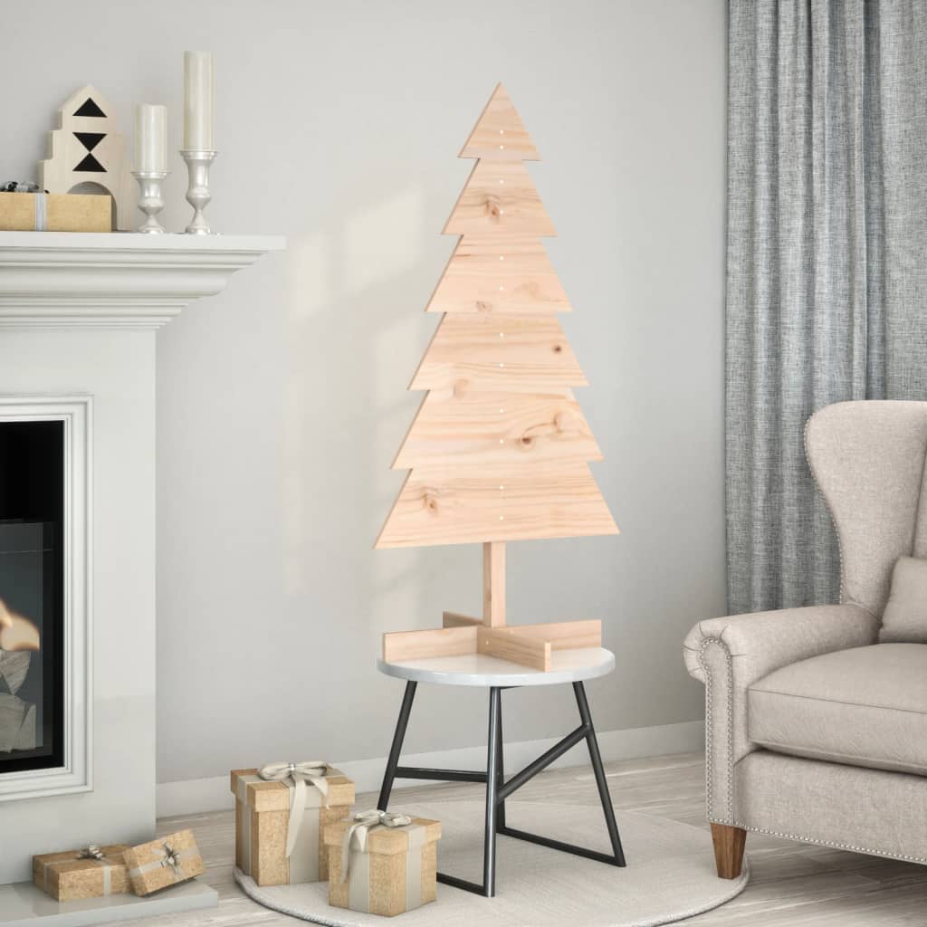 Vidaxx décoration de Noël sapin de Noël 120 cm en bois de pin massif
