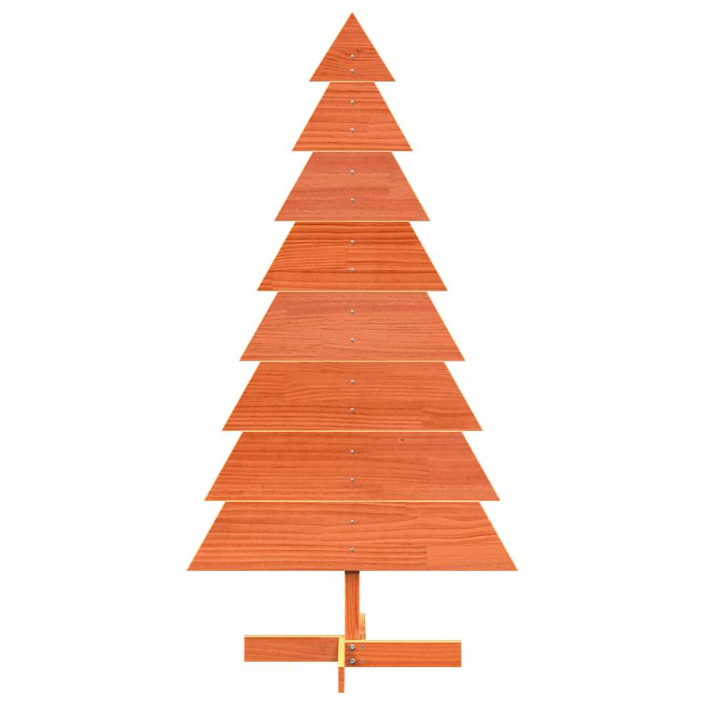Vidaxx Décoration de Noël Sapin de Noël 150 cm en bois de pin massif, marron lavé