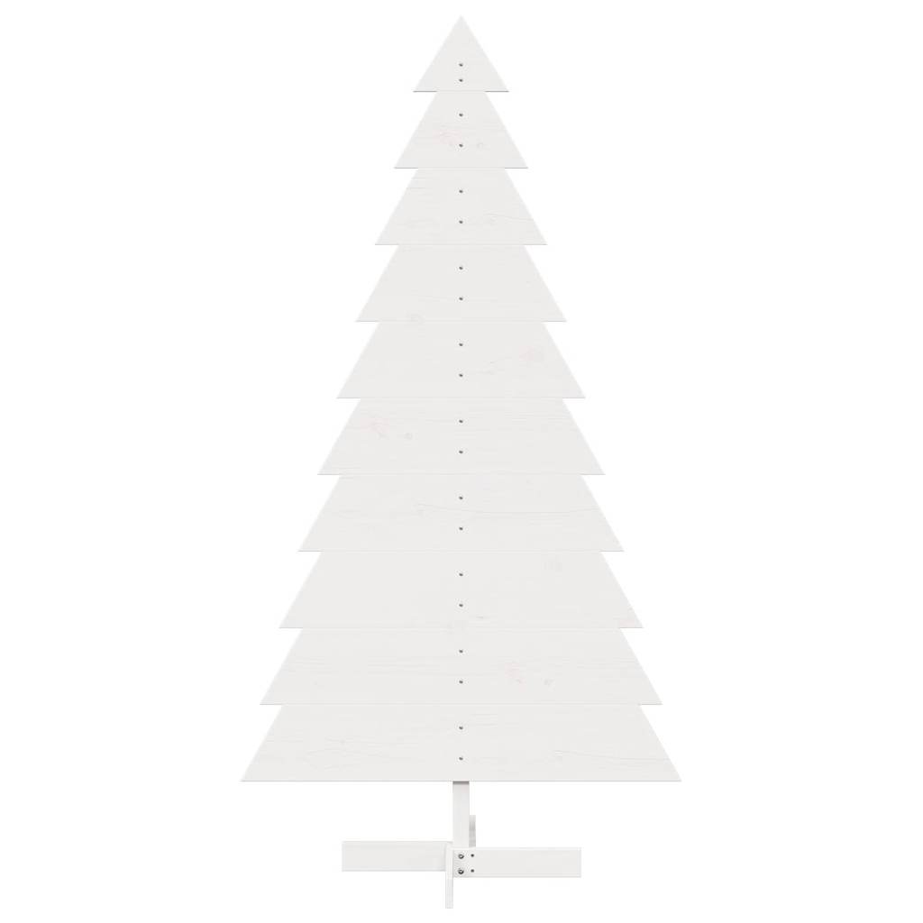 VidaXL décoration de Noël sapin de Noël 180 cm bois de pin massif blanc