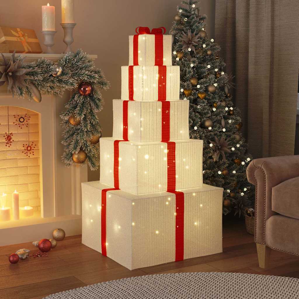 VidaXL coffret cadeau décoration de Noël 250 LED blanc chaud