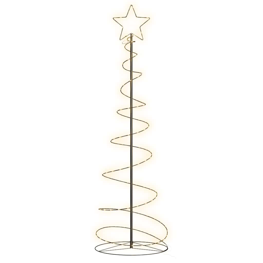 Vidaxxl Sapin de Noël LED 120 LED blanc chaud 180 cm