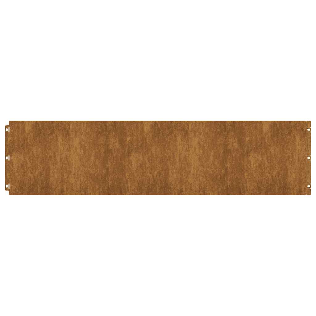Vidaxx bordures de gazon 20 pcs 25x103 cm acier flexible résistant aux intempéries
