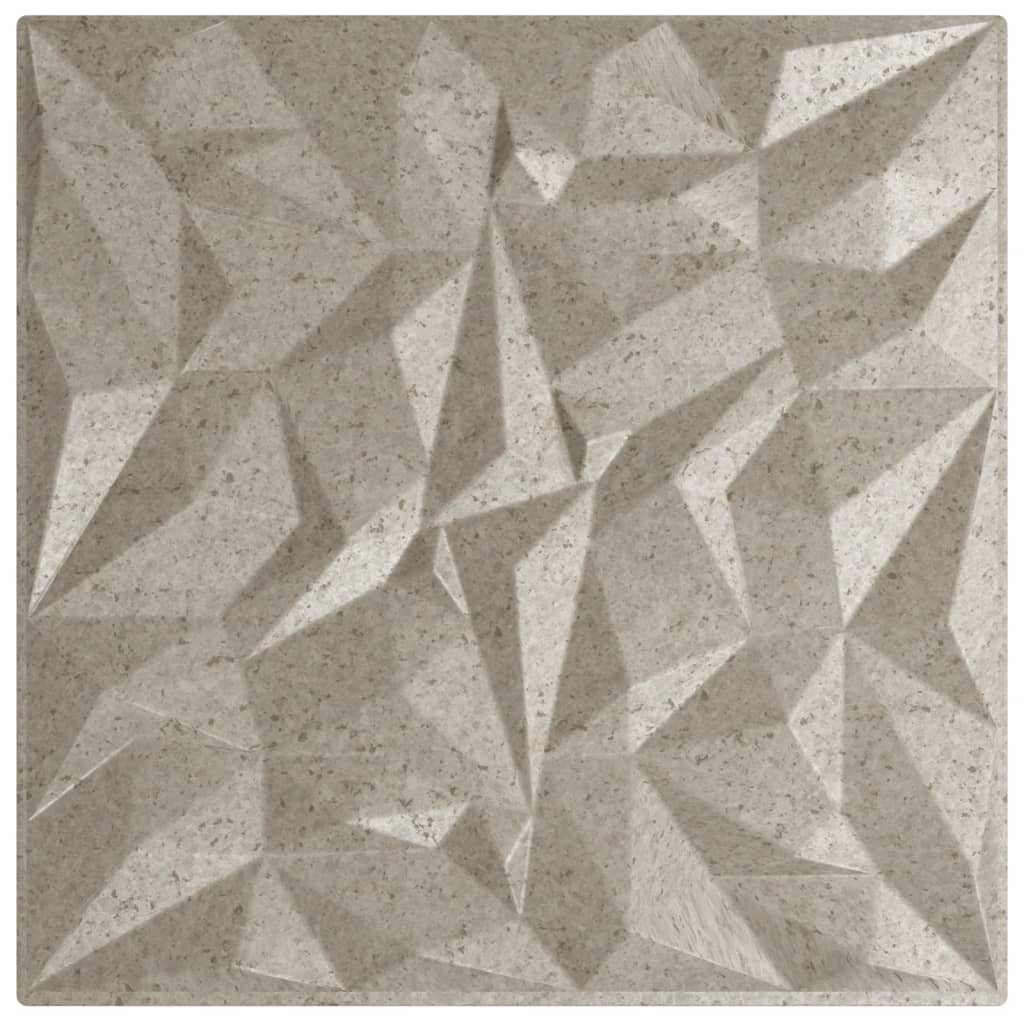 Vidaxx 12 pcs panneaux muraux améthyste 3 m² 50x50 cm xps béton