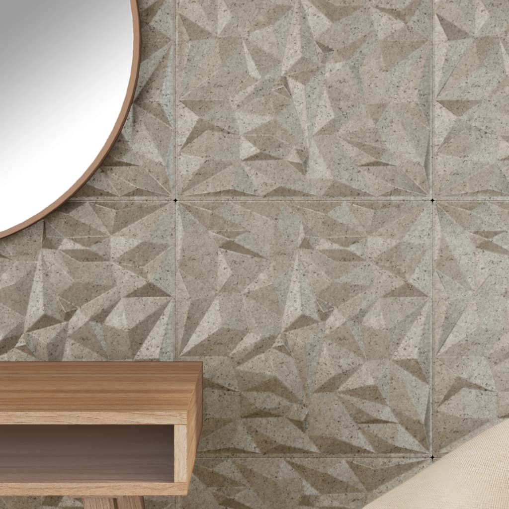 Vidaxx 12 pcs panneaux muraux améthyste 3 m² 50x50 cm xps béton