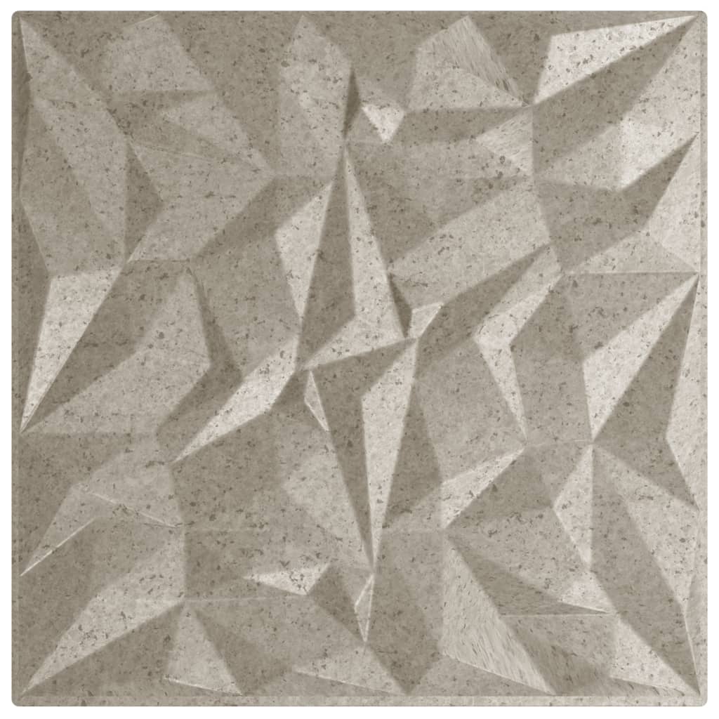 Vidaxx 24 pcs panneaux muraux améthyste 6 m² 50x50 cm xps béton