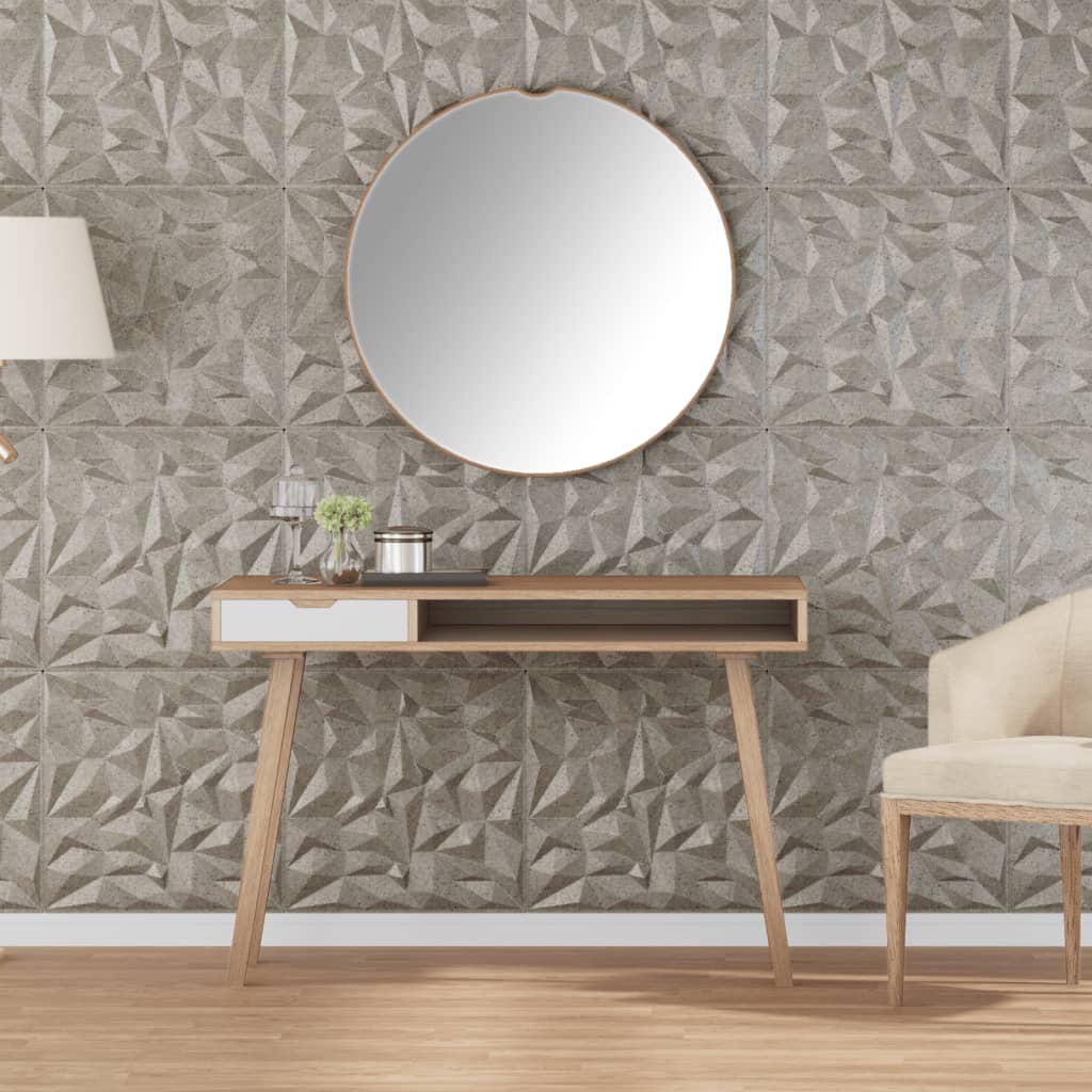 Vidaxx 24 pcs panneaux muraux améthyste 6 m² 50x50 cm xps béton