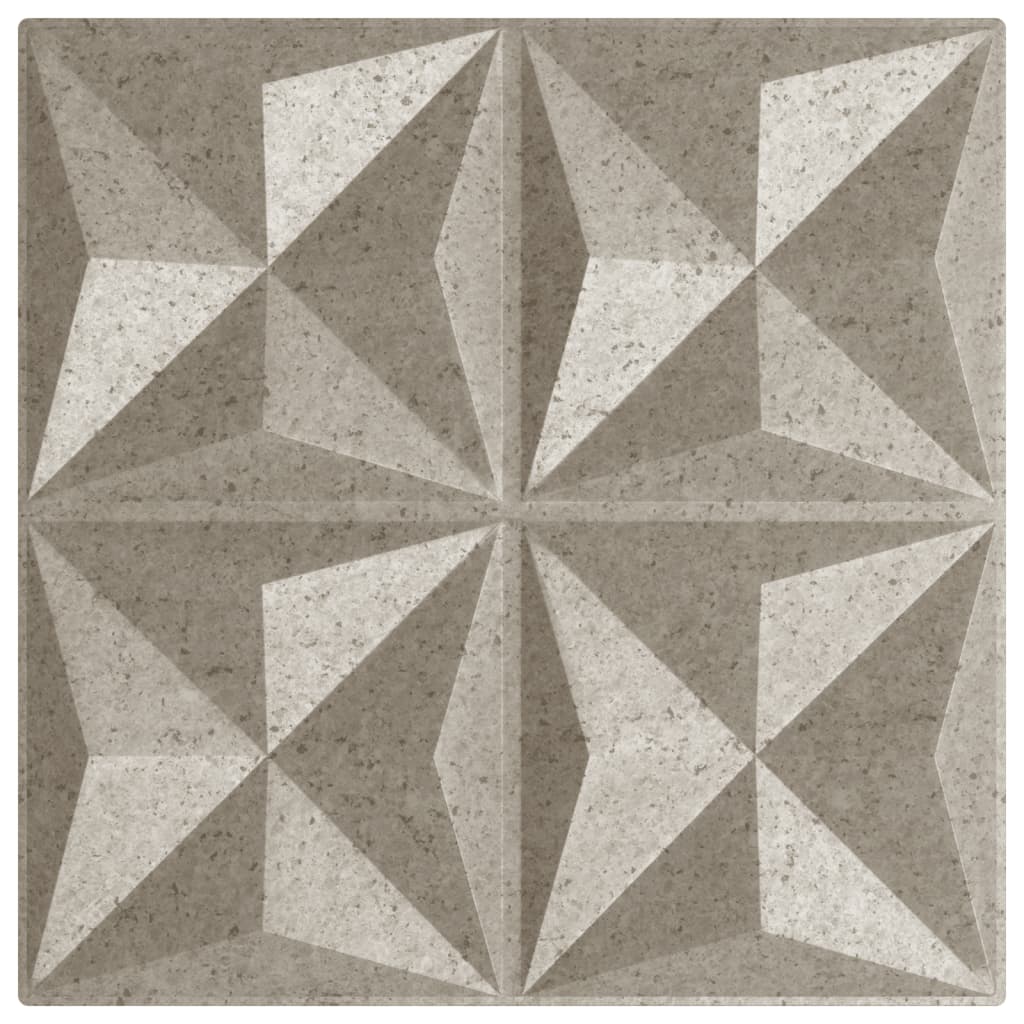 Vidaxx 48 pcs panneaux muraux origami 12 m² 50x50 cm xps béton