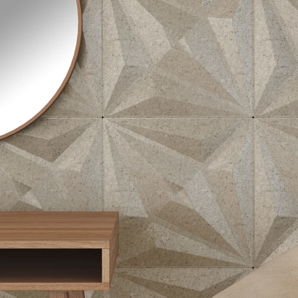 Vidaxx 24 pcs panneaux muraux étoile 6 m² 50x50 cm xps béton