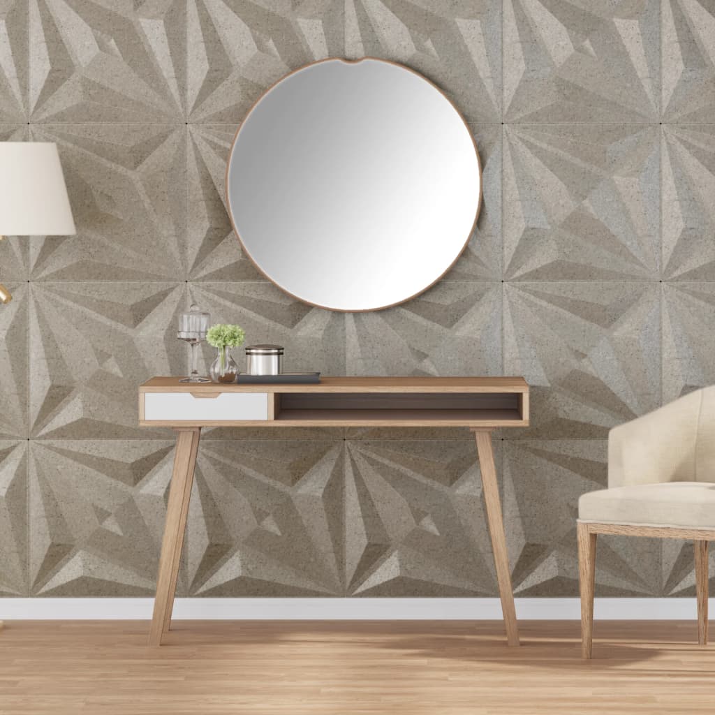 Vidaxx 24 pcs panneaux muraux étoile 6 m² 50x50 cm xps béton