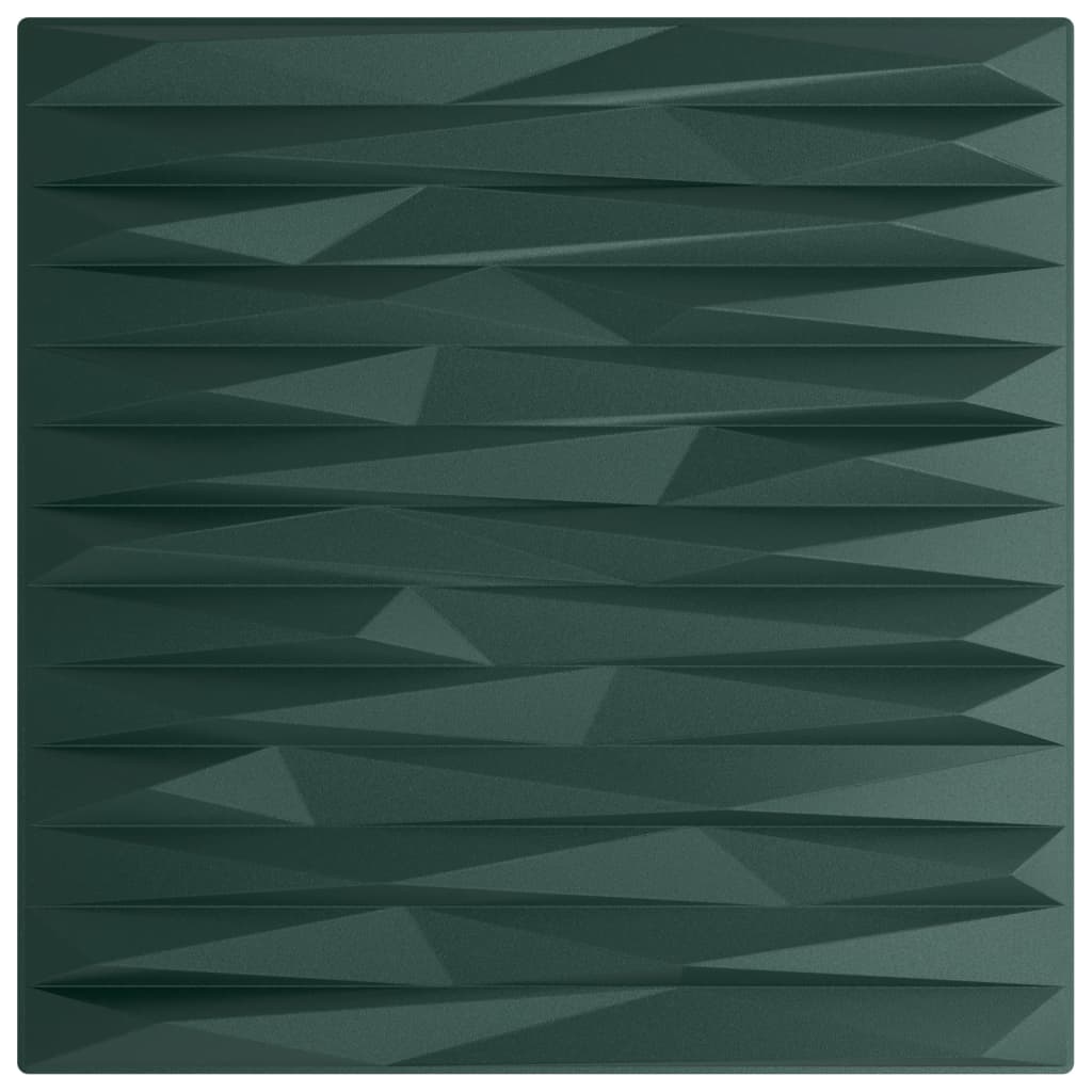 Vidaxx 24 pcs panneaux muraux pierre 6 m² 50x50 cm xps vert