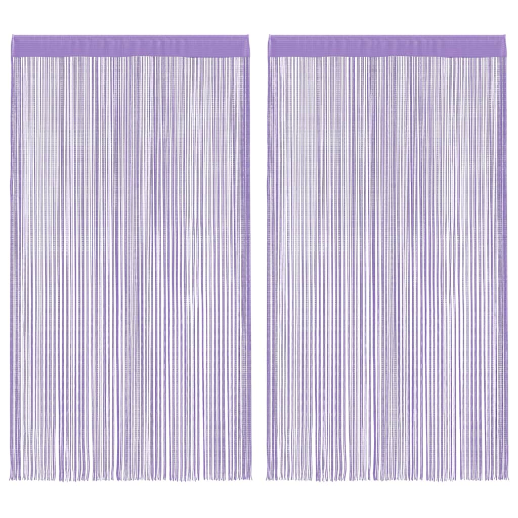 Vidaxl koordgordijnen 2 st paars 140x250 cm
