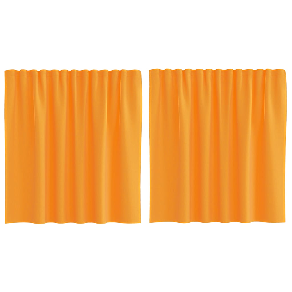 Vidaxl gordijnen voile met lussen 2 st 140x140 cm oranje